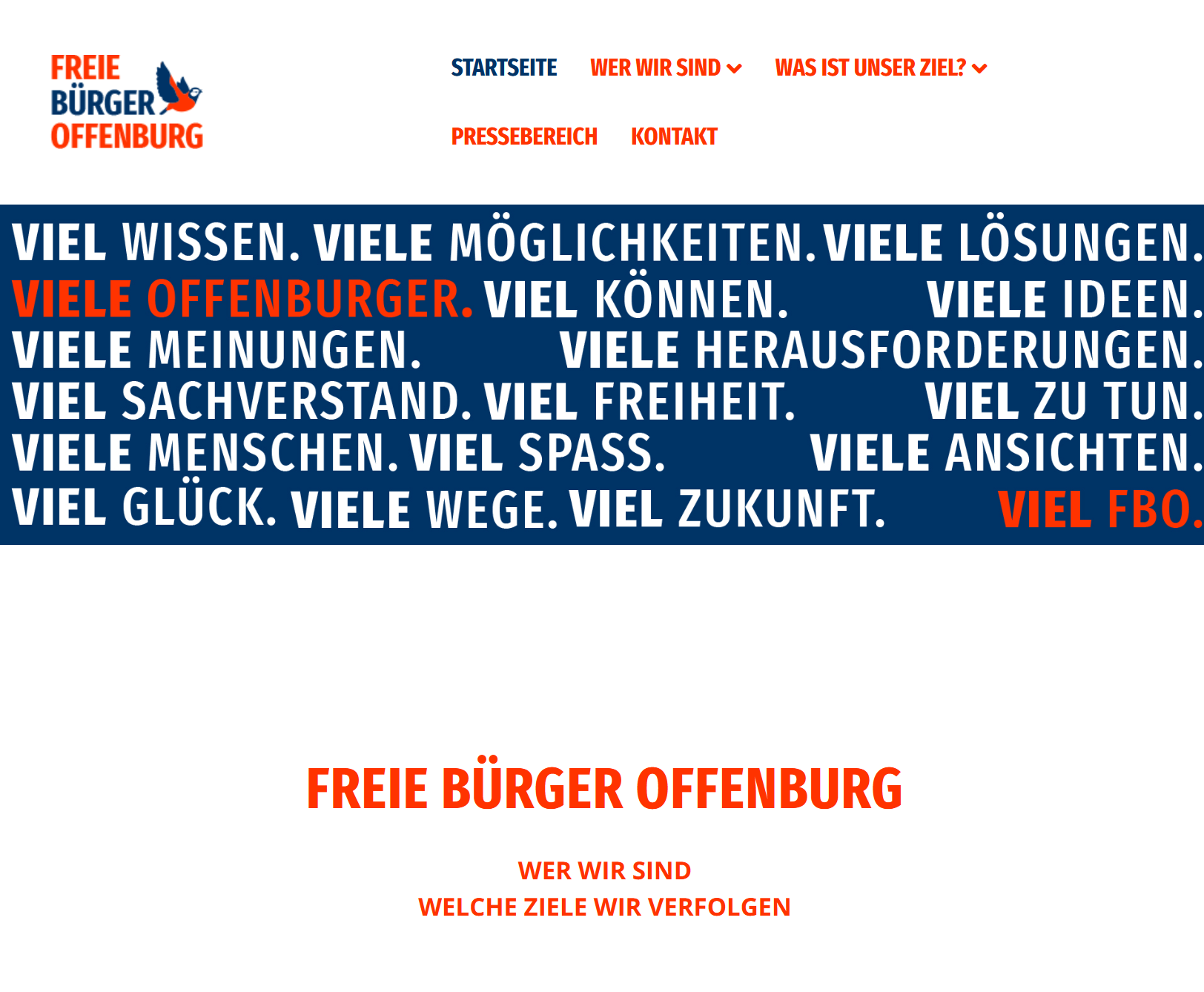 Webseite der freien Bürger Offenburg